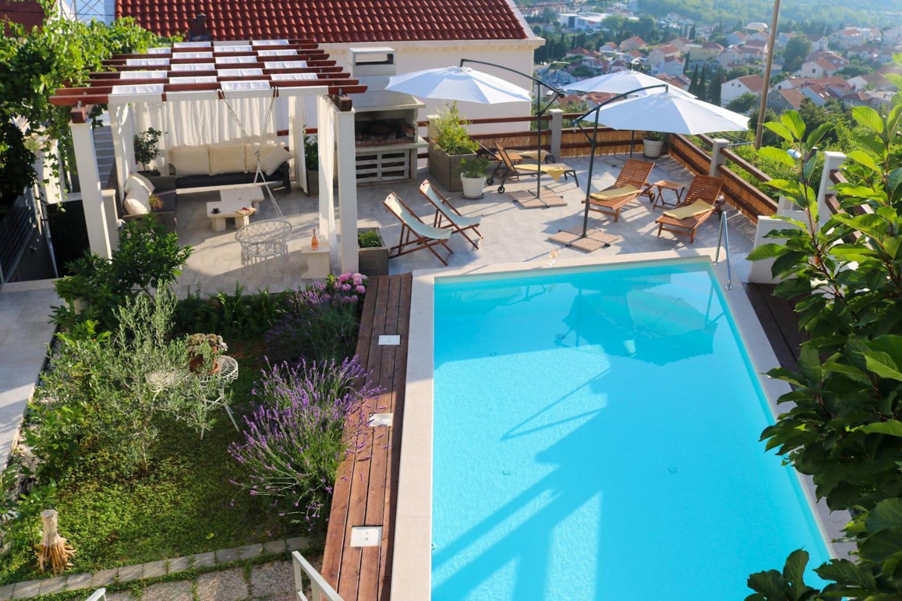 Villa My Rose With A Private Pool Mlini Esterno foto